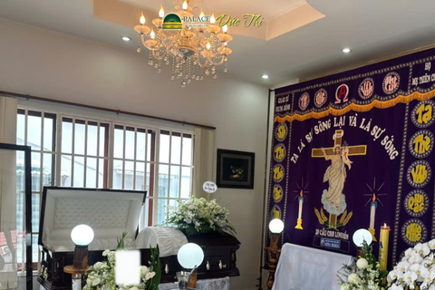 Không gian tang lễ hiện đại thực hiện bởi DVTL Đức Thi